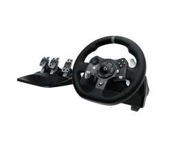 Logitech G920 Driving Force Racing Wheel, Xbox One, PC, 900° Rotation, Dual Motor Force Feedback, Adjustable Pedals, Leather