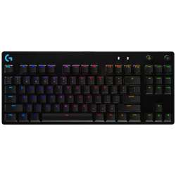 LOGITECH G PRO TKL Corded Mechanical Gaming Keyboard - BLACK - US INT'L - USB - CLICKY