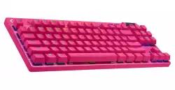 LOGITECH G PRO X TKL LIGHTSPEED Mechanical Gaming Keyboard - MAGENTA - US INT'l - TACTILE