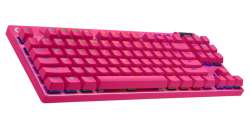 LOGITECH G PRO X TKL LIGHTSPEED Mechanical Gaming Keyboard - MAGENTA - US INT'l - TACTILE