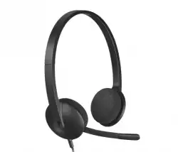 LOGITECH H340 Corded Headset - BLACK - USB