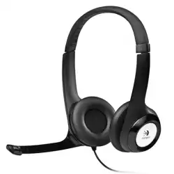 LOGITECH H390 Corded Headset - BLACK - USB