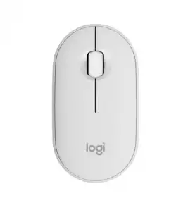 LOGITECH M350S Pebble 2 Bluetooth Mouse - TONAL WHITE