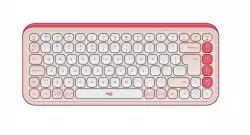 LOGITECH POP ICON KEYS - ROSE - US INT'L - BT  - INTNL-973