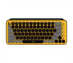 LOGITECH POP Keys Bluetooth Mechanical Keyboard - BLAST YELLOW - US INT'L