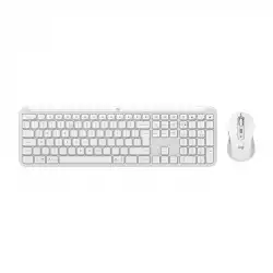 LOGITECH Signature Slim Combo MK950 - OFF WHITE - US INT'L - 2.4GHZ/BT - INTNL-973