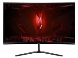 Монитор Acer Nitro ED270Zbmiipx, 27" Curved 1500R FHD (1920x1080), VA, 280Hz, 100M:1, 250nits, 5ms(GTG)/1ms (VRB), HDR10, FreeSync Premium, 2xHDMI, DP, Audio Out, VisionCare, ZeroFrame, Speakers, Energy Class E, Black, 2Y
