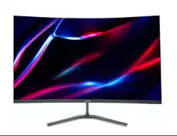 Монитор Acer Nitro ED320QUS3bmiipx, 31.5" Curved QHD (2560x1440), VA, 180Hz, 100M:1, 250 nits, 5ms(GTG)/1ms (VRB), FreeSync, 2xHDMI, 1xDP, Audio Out, BlueLightShield, Speakers, Tilt, VESA, Energy Class F, Black, 2Y