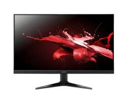 Монитор Acer Nitro QG241YX1bmiipx, 23.8" FHD (1920x1080), IPS, 200Hz, 100M:1, 250nits, 1/0.5ms(GTG)/1ms(VRB), HDR10, FreeSync Premium, HDMI, DP, Audio Out, ZeroFrame, Speakers, VisionCare, Energy Class E, Black, 2Y