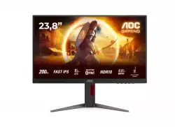 Монитор AOC 24G4HA, 23.8&quot; IPS WLED, 1920x1080@@200Hz, 1ms GtG, 0.5ms MPRT, 300cd m/2, 1000:1, 80M:1 DCR, Adaptive Sync, FlickerFree, Low Blue Light, 2Wx2, Tilt, Height Adjust, Pivot, Swivel, 2xHDMI, DP                          