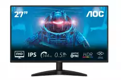 Монитор AOC 27B36X, 27" IPS WLED, 1920x1080@@144Hz, 4ms GtG, 0.5ms MPRT, 300cd m/2, 1500:1, DCR 20M:1, Adaptive Sync, FlickerFree, Low Blue Light, Tilt, HDMI, DP