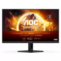 Монитор AOC 27G4XE, 27" IPS WLED, 1920x1080@@180Hz, 1ms GtG, 0.5ms MPRT, 300cd m/2, 1000:1, 80M:1 DCR, Adaptive Sync, FlickerFree, Low Blue Mode, 2Wx2, Tilt, 2xHDMI, DP