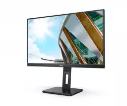 Монитор AOC 27P2Q, 27" IPS WLED, 1920x1080@@75Hz, 4ms GtG, 300cd m/2, 1000:1, 50M:1 DCR, Adaptive Sync, FlickerFree, Low Blue Light, 2Wx2, Tilt, Height Adjust, Pivot, Swivel, D-SUB, DVI, HDMI, DP, USB hub