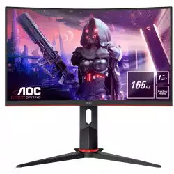Монитор AOC C24G2U/BK 23.8inch VA Curved 1920x1080 130MM 165Hz 1ms MPRT FreeSync Premium USB HUB SPEAKERS DPx1 HDMIx2 VESA 100x100 GAMING
