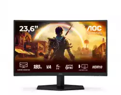 Монитор AOC C24G42E, 23.6" VA Curved 1500R, WLED, 1020x1080@@180Hz, 4ms GtG, 0.5ms MPRT, 250cd m/2, 3000:1, 80M:1 DCR, Adaptive Sync, FlickerFree, Low Blue Light, 2Wx2, Tilt, 2xHDMI, DP Монитор AOC C24G42E, 23.6" VA Curved 1500R, WLED, 1020x1080@@180Hz, 4ms GtG, 0.5ms MPRT, 250cd m/2, 3000:1, 80M:1 DCR, Adaptive Sync, FlickerFree, Low Blue Light, 2Wx2, Tilt, 2xHDMI, DP