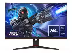Монитор  AOC 27 Curved 1500 VA WLED 1920x1080 240Hz sRGB Coverage 120 0.5 ms 300 cd/m 178/178 º Antiglare + 3H hard glass R