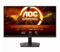 Монитор AOC C27G4ZXU, 27" Curved 1500R VA WLED, 1920x1080@@280Hz, 1ms GtG, 0.3msMPRT, 300cd m/2, 4000:1, 80M:1 DCR, Adaptive Sync, FlickerFree, Low Blue Light, 2Wx2, Tilt, Height Adjust, Swivel, 2xHDMI, DP, USB hub