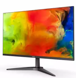 Монитор AOC LED 24B1H MVA (23.6“, 16:9, 1920x1080, MVA, 250 cd/m², 3000:1, 20M:1, 5 ms, 178/178°, VGA, HDMI, 3H, Audio-Out, Tilt: -3.5/+21.5°, Borderless) Black, 3y