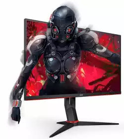 Монитор AOC LED 24G2U IPS Gaming (23.8“, 16:9, 1920x1080, IPS, 144Hz, 250 cd/m², 1000:1, 20M:1, 1 ms, 178/178°, VGA, 2xHDMI, DP, 4 x USB 3.0, Speakers, Tilt, Swivel, H. Adjust, VESA, Frameless) Black-Red, 3y
