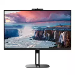 Монитор AOC Q27V5CW/BK, 27" IPS WLED, 2560x1440@@75Hz, 4ms GtG, 1ms MPRT, 300cd m/2, 1000:1, 20M:1 DCR, Adaptive Sync, FreeSync, Low Blue Light, 5Wx2, Tilt, Height Adjust, Pivot, Swivel, HDMI, DP, USB hub