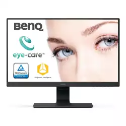 Монитор BenQ GW2480L, 23.8" IPS, 5ms, 1920x1080 FHD, Stylish Eye Care, Flicker-free, LBL, Brightness Intelligence (B.I.), 1000:1, 20M:1 DCR, 8 bit, 250cd/m2, VGA, HDMI, DP, Speakers, Headphone jack, Line In, Tilt, Vesa, ES7.0, Ultra Slim Bezel, Black