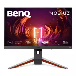 Монитор BenQ MOBIUZ EX240, 23.8", IPS, 1920x1080 FHD, 1ms 165Hz, 99% sRGB, 350 cd/m2, FreeSync Premium, 2x HDMI 2.0, DP, HDRi, treVolo 2x 2.5W speakers, Height Adjustable Stand, USB Hub, Eye-care VESA 100x100, Silver