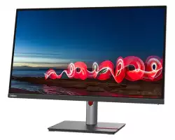 Монитор LENOVO ThinkVision T27h-30 27inch IPS 16:9 2560x1440 60Hz 350cd/m2 1000:1 3M:1 4ms USB-C HDMI DP DaisyChain 4xUSB 99sRGB TopSeller