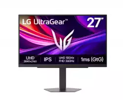 Монитор LG 27G810A-B, UltraGear 27" 4K IPS, 1ms (GtG), 1000:1, 400cd/m2, UHD 3840x2160, Dual-Mode (UHD 180Hz, FHD 360Hz), HDR 10, DCI-P3 95.0%, AMD FreeSync, G-SYNC Compatible, HDMI, DisplayPort, USB, Headphone Out, Reader mode, Tilt, Height Adjustable, Pivot