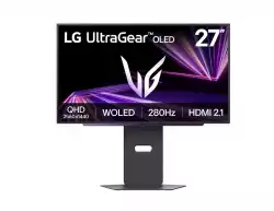 Монитор LG 27GX700A-B, UltraGear 26.5" OLED, 0.03ms GtG, 280 Hz, 1500000:1, 300cd/m2, QHD 2560x1440, HDR 10, DCI-P3 99.5%, AMD FreeSync, NVIDIA G-SYNC Compatible, VRR, USB, HDMI, DisplayPort, Headphone Out, Reader mode, Black Stabilizer, Tilt, Height Adjustable