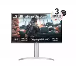 Монитор LG 27UP650K-W, 27" UHD 4K IPS AG, DCI-P3 95%, UltraFine, 5ms, 1200:1, Mega DFC, 400 cd/m2, 3840x2160, HDR 10, VESA Display HDR 400, HDMI, DisplayPort, Headphone out, Height Adjustable,Pivot Tilt, Reader Mode