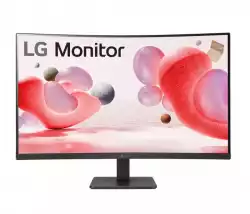 Монитор LG 32MR50C-B, 31.5" VA, Curved Display, 5ms (GtG at Faster), 100Hz, 3000:1,  Dynamic Action Sync, 250 cd/m2, Full HD 1920x1080, sRGB 99%, AMD FreeSync, Flicker Safe, Reader Mode, D-Sub, HDMI, Headphone Out, Tilt, Black