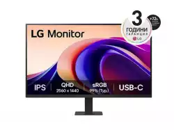 Монитор LG 32U631A-B, 31.5" QHD LED AG, IPS, 100Hz, 5ms, 250 cd/m2, 1000:1, QHD (2560 x 1440), sRGB 99% , HDR 10, USB-C (PD 15W), HDMI, LG Switch, Dynamic Action Sync, Reader mode, Headphone out, Tilt, Black