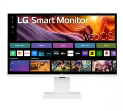 Монитор LG 32U850SA-W, 31.5" IPS Smart webOS, Web cam, 5ms, 1000:1, 400cd/m, DCI-P3 95%, 4K UHD (3840x2160), ThinQ, HDR 10, HDMI, USB Type-C-PD 90W, Wi-Fi B/in, ThinQ, LG Switch, AirPlay 2, Voice control, Bluetooth, Speacers 5W x 2, LG Switch, Height Adjustabl Монитор LG 32U850SA-W, 31.5" IPS Smart webOS, Web cam, 5ms, 1000:1, 400cd/m, DCI-P3 95%, 4K UHD (3840x2160), ThinQ, HDR 10, HDMI, USB Type-C-PD 90W, Wi-Fi B/in, ThinQ, LG Switch, AirPlay 2, Voice control, Bluetooth, Speacers 5W x 2, LG Switch, Height Adjustabl