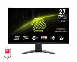 Монитор MSI MAG 27CQ6F, 27", Rapid VA, 180Hz, 0.5ms, WQHD 2560x1440, FreeSync, VRR, Console mode, CEC, Night Vision, Anti-Flicker, LBL, 300 nits, 5000:1, 100M:1, 1x Display Port (1.4), 2x HDMI (2.0b), Headphone out, Tilt, FRAMELESS, VESA, 9S6-3CD91M-002 Монитор MSI MAG 27CQ6F, 27", Rapid VA, 180Hz, 0.5ms, WQHD 2560x1440, FreeSync, VRR, Console mode, CEC, Night Vision, Anti-Flicker, LBL, 300 nits, 5000:1, 100M:1, 1x Display Port (1.4), 2x HDMI (2.0b), Headphone out, Tilt, FRAMELESS, VESA, 9S6-3CD91M-002