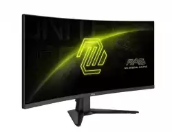 Монитор MSI MAG 346CQ, 34", 1ms, 180Hz, Rapid VA, 3440 x 1440 (UWQHD), 21:9, CURVE 1500R, AMD FreeSync Premium, 75% DCI-P3, AG, HDR Ready, 300 nits, 4000:1, DCR 100M:1, DP(1.4a), 2xHDMI 2.0b, Tilt, VESA, Black, 6.3kg                          