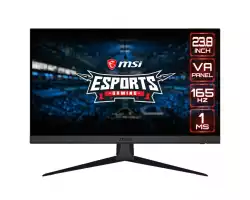 Монитор MSI Optix G243 Gaming, 23.8" 165Hz, FHD (1920x1080) 16:9, VA Anti-glare, 1ms, 350nits, 3000:1, 178°/178°, Freesync Premium, Adjustable Stand, 1x DP, 2x HDMI, 3Y Warranty                          