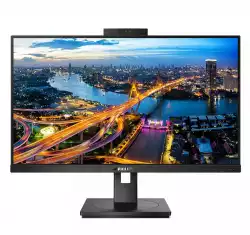 Монитор Philips 242B1H/00, 23.8" IPS WLED, 1920x1080@@75Hz, 4GtG, 250cd/m2, 1000:1, DCR 50M:1, Adaptive Sync, FlickerFree, Low Blue Mode, 2Wx2, Tilt, Height Adjust, Pivot, Swivel, D-SUB, DVI, HDMI, DP, USB hub