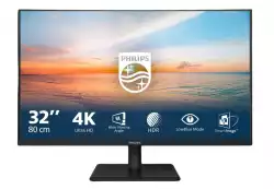 Монитор Philips 32E1N1800LA, 31.5" VA WLED, 3840x2160@@60Hz, 4ms GtG, 300cd m/2, 3500:1, Mega Infinity DCR, Adaptive Sync, FlickerFree, Blue Light tech. Soft., 2Wx2, Tilt, 2xHDMI, DP
