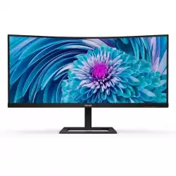Монитор Philips 346E2CUAE, 34" Curved 1500R VA WLED, 3440x1440@@100Hz, 4ms GtG, 1ms MPRT, 300cd m/2, 3000:1, Mega Infinity DCR, Adaptive Sync, FlickerFree, Low Blue Mode, 5Wx2, Tilt, Height Adjust, HDMI, DP, USB hub