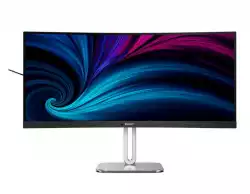 Монитор Philips, 34B2U5600C, 34" Curved, 1500R VA, WLED, 3440x1440@@120Hz, 4ms GtG, 300cd m/2, 4000:1, 50M:1 SC, Adaptive Sync, FlickerFree, Eyesafe, 5Wx2, Tilt, Height Adjust, Swivel, 2xHDMI, DP, USB hub