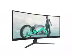 Монитор Philips Evnia 34M2C3500L, 34" Curved 1500R VA WLED, 3440x1440@@180Hz, 1ms GtG, 0.5ms MPRT, 300cd m/2, 3000:1, Mega Infinity DCR, Adaptive Sync, FlickerFree, Low Blue Light, Tilt, 2xHDMI, DP