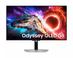 Монитор Samsung 32" LS32HG800SU Odyssey OLED G8 4K 3840x2160 0.03ms 240Hz Glare Free DP 2.1 (UHBR20) & USB-C (98W) Silver Монитор Samsung 32" LS32HG800SU Odyssey OLED G8 4K 3840x2160 0.03ms 240Hz Glare Free DP 2.1 (UHBR20) & USB-C (98W) Silver