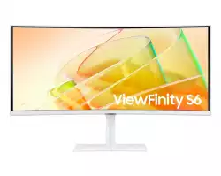 Монитор SAMSUNG LS34C650TAUXEN Viewfinity S6 34inch 21:9 Curved 1000R 3440x1440 VA 5ms 100Hz HDR10 DP/HDMI/TBT4 90 Watt LAN White