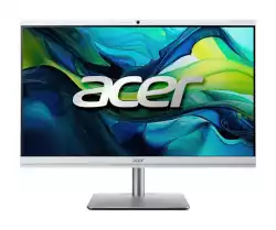 Настолен Компютър Acer Aspire C24-195ES, 23.8" FHD (1920x1080) AiO non touch, Intel Core Ultra 7 155U (up to 4.80GHz, 12MB), 16GB DDR5, 512GB + 1TB SSD M.2, no DVD, Intel Graphics, Kbd & Mouse Wireless, RJ-45, WiFi AX & BT, Height Adj., Win 11 Home, 3Y Warranty                          