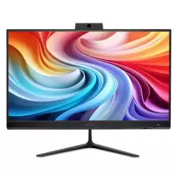 Настолен Компютър Acer Aspire C24-B, 23.8" FHD IPS AiO 120Hz, AMD Ryzen 5 7430U (up to 4.30GHz, 19MB), 16GB DDR4 (1 slot free), 512GB SSD, no DVD, AMD Radeon Graphics, HDMI, USB 3.2, USB 2.0, Type- C, RJ-45, WiFi 6, BT 5.0, KBD& Mouse USB,Glan,Tilt, Cam+mic, NO OS, Black