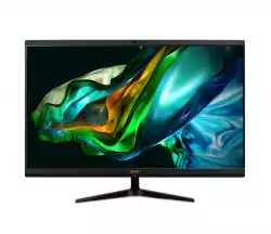 Настолен Компютър Acer Aspire C27-1800 27" FHD IPS AiO, Intel Core i5-1334U (up to 4.60GHz, 12MB), 1*16GB DDR4, 1024GB SSD + Free 2.5" slot, no DVD, Intel Iris Xe Graphics, HDMI out, 3*USB 3.2/2.0, Type- C, RJ-45, WiFi AX&BT, 5MPCam+mic., KBD& Mouse USB, Tilt, NO OS, 2Y