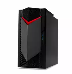 Настолен Компютър Acer Nitro N50-130, AMD Ryzen 7 7700 (up to 5.30GHz, 40MB), 32GB, 1024GB, NVIDIA GeForce RTX 4060 8GB GDDR6, No DVD, 5*USB 3.2,Type-C, 2*USB 2.0, RG-45, GLAN, Wi-Fi AX/6E&BT 5.0, 500W, No OS+Acer 15.6" Nitro Gaming Backpack+Acer Nitro Mouse II NMW200