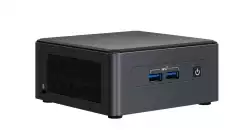 Настолен Компютър Intel NUC 11 Pro Kit NUC11TNHi5, EU cord, i5 Processor with Irix Xe graphics, dual M.2 slot, 2.5" SATA slot, 2xHDMI, 2x Thunderbolt 4 (USB-C+DP)