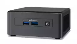 Настолен Компютър Intel Personal Computer Barebone INTEL NUC 11 Pro (Ultra Compact Form Factor, System on Chip (SoC), iCore i3 Mobile 1115G4 (S1449), Bus 4GT/sec, DDR4 3200MHz, Wi-Fi, iUHD Graphics, Black)