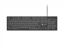 Natec Keyboard Herring Glow US, White Backlight